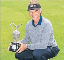  ??  ?? Bernhard Langer is the defending Senior Open champion