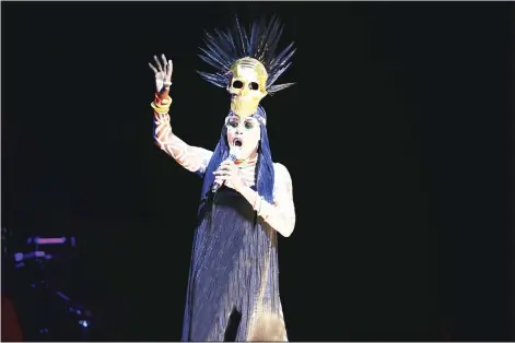  ??  ?? Artist Grace Jones performs on stage during the Monte-Carlo Sporting Summer Festival in Monaco late Aug 6. (AFP)