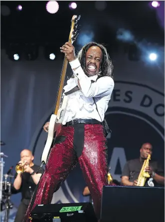  ?? JORDAN STRAUSS/THE ASSOCIATED PRESS ?? “It’s not something you get over,” Verdine White says of the death of Maurice White. “(He) will always be part of us ... He was our mentor, our leader, our Elvis, our John Lennon ...”