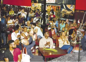  ?? ?? A section of the audience at Internatio­nal Jazz Day, Jamaica 60 on Saturday.