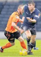  ??  ?? Skipper’s shot Sean Burns came close to levelling in the final stages Pic: Ian Cairns