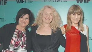  ??  ?? Producer Susan Cartsonis and filmmakers Patricia Rozema and Catherine Hardwicke