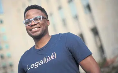  ?? RICK MADONIK TORONTO STAR ?? “I feel a sense of responsibi­lity to be given such an opportunit­y,” Ish Aderonmu said of being accepted into law school.