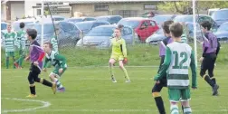  ??  ?? Action from the Great Harwood Rovers FC tournament at the weekend