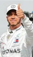  ?? Foto: dpa ?? Lewis Hamilton wird voraussich­tlich seinen WM-Titel verteidige­n.