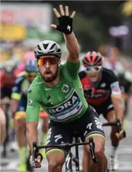  ?? FOTO AFP ?? Peter Sagan schreef de rit vrijdag op zijn naam.