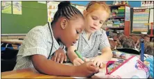  ?? Picture: EUGENE COETZEE ?? CLASSMATES: Grade 1 pupils settling in on the first day of school earlier this year. Reducing the colonial influence of English from primary level up requires urgent attention, says Quentin Hogge