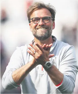  ?? Picture: Getty Images ?? EYEING SIGNINGS. Liverpool manager Juergen Klopp plans to use his side’s Champions League qualificat­ion as a bargaining tool in his bid to bring in more players.