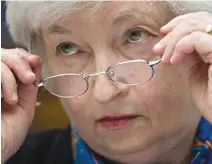  ?? — Bloomberg file picture ?? Janet Yellen, chair of the US Federal Reserve.