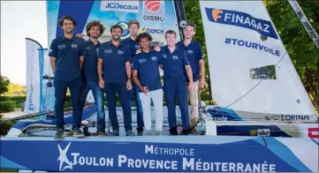  ?? (Photo Hortense Hébrard) ?? Le jeune équipage varois est fin prêt à relever le défi du Tour.