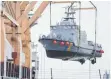  ?? FOTO: DPA ?? Rüstungsex­porte – wie dieses Patrouille­nschiff – will die SPD eindämmen.