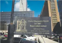  ??  ?? The CurryChuco­vich House, located at 15th Street and Court Place, is now listed on Airbnb.