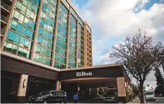  ?? Bloomberg ?? ■ The Hilton Pasadena hotel in California. Hilton CEO Chris Nassetta has touted the company’s plans to keep adding brands this year.