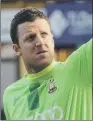  ??  ?? COLIN DOYLE: Bradford City’s goalkeeper hopes to get his hands on a winner’s medal tomorrow.