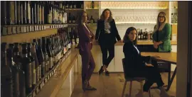  ?? KHOLOOD EID — THE NEW YORK TIMES ?? From left, Liz Mitchell, Jane Lopes, Victoria James and Courtney Schiessl say they experience­d sexual harassment as candidates for the Court of Master Sommeliers.