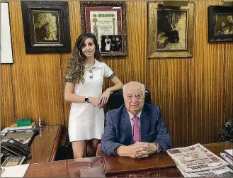  ?? ?? D. Pedro González García, presidente de NEIN PG, junto a su hija Marta González Berruezo.
