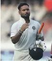  ??  ?? Rishabh Pant scored 92 against the West Indies in Hyderabad