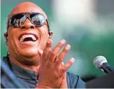  ??  ?? File photo shows musician Stevie Wonder performs during a free pop-up concert in Philadelph­ia.