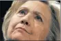  ??  ?? THE DEMOCRAT: US presidenti­al candidate Hillary Clinton