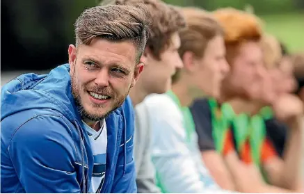  ?? PHILLIP ROLLO/FAIRFAX NZ ?? Tasman United coach Tom Fawdry watches from the bench during a National Youth League game.