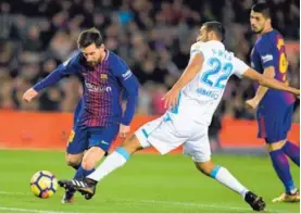  ?? AFP ?? Celso Borges estuvo atento a la marca del astro Lionel Messi.