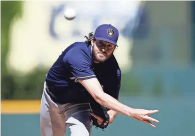  ?? ISAIAH J. DOWNING / USA TODAY SPORTS ?? Brewers right-hander Tyler Cravy compiled a 0.96 earned run average over his final 14 appearance­s last season.