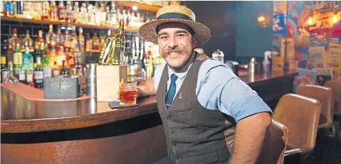  ?? Picture: Kim Cessford. ?? Dimi was delighted to be crowned the world’s best bartender after a three-day competitio­n.