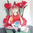  ??  ?? Over the years, Nancy Wirtz has created a variety of dolls, including this one she calls flower child.