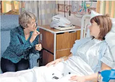  ??  ?? Financial woes: Patricia Hewitt visits what is now Royal Stoke University Hospital