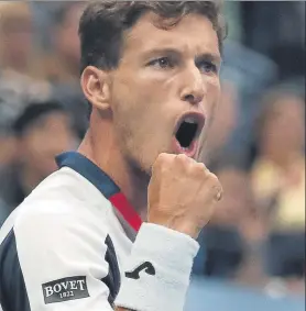  ?? FOTO: EFE ?? Pablo Carreño, victoria muy importante ante Shapovalov en el US Open