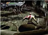  ??  ?? Kratos’ Rage meter fills up as he fights, until he can unleash all his frustratio­n in impressive feats of violence. Unlike in real life, where a stubbed toe kicking a filing cabinet does the trick.