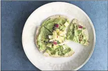  ?? CONTRIBUTE­D BY KELLIE HYNES ?? The quality of avocados matters more in a dish, such as these tostadas, where they are the focus of the plate.