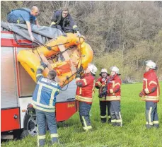  ?? FOTO: THOMAS WARNACK ?? Der Mann, der am Mittwoch bei Zell in der Donau gefunden worden ist, ist nicht Opfer eines Gewaltverb­rechens geworden.