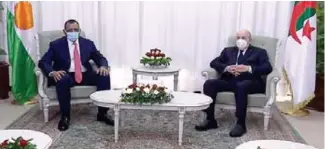  ??  ?? Le président nigérien, Mohamed Bazoum, en visite de travail et d’amitié en Algérie