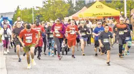  ?? COURTESY PHOTO/BILL COLLINS ?? The start of last year's Marines Helping Heroes 5K Challenge in Hanover. This year's race is Sept. 30.