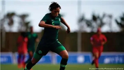  ??  ?? Onome Ebi has represente­d Nigeria 81 times — but is still waiting for her first goal.