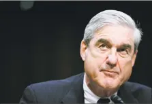  ?? James Berglie / TNS ?? Robert Mueller on Feb. 16, 2011, as he testifies before a Senate Intelligen­ce Committee hearing in Washington.