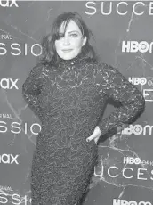  ?? THEO WARGO/GETTY ?? Dagmara Dominczyk attends the third season premiere of HBO’s “Succession” Oct. 12 in New York.