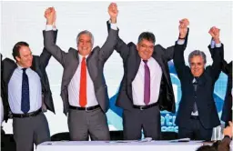  ??  ?? Andrés Escobar, Enrique Peñalosa, Mauricio Cárdenas, Germán Cardona.