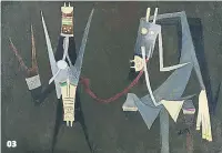  ??  ?? 03 ‘Personnage’, de Wifredo Lam, en la Galería Leandro Navarro