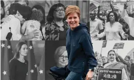  ?? Photograph: Jeff J Mitchell, AFP, Getty, Alamy ?? Female politician­s from around the world face torrents of online abuse. Top row, left to right: Manuela d’Ávila, Diane Abbott, Esther Passaris; bottom row: Sanna Marin, Julia Gillard, Nicola Sturgeon and Priyanka Chaturvedi.