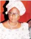  ??  ?? The late Mrs. Ogunyemi