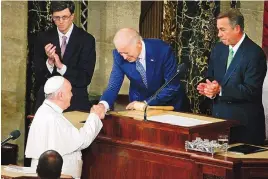  ?? PABLO MARTINEZ MONSIVAIS / ASSOCIATED PRESS ?? Pope Francis upholds Catholic doctrine opposing abortion and same-sex marriage, but he has irked some conservati­ve Catholics in the U.S. and elsewhere by emphasizin­g other issues that mesh with President Joe Biden’s priorities.