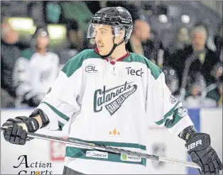  ?? ROD BENNETT/ACTION SPORTS SHOTS ?? Rodi Short, a stalwart defenceman for the Grand Falls-windsor Cataracts for the last five years, was signed to an ECHL contract by the Newfoundla­nd Growlers Wednesday.