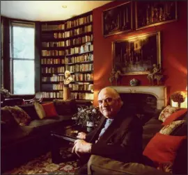  ?? PHOTO: © STEPHEN HYDE / NATIONAL PORTRAIT GALLERY, LONDON ?? Lord Weidenfeld relaxes at his ‘gorgeously decorated’ home in Chelsea