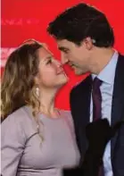  ??  ?? Sophie Gregoire Trudeau and her husband, Justin.