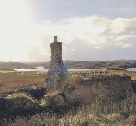  ?? PICTURE: IAN RUTHERFORD ?? 0 A ruined croft near Crossbost on the Isle of Lewis, one of the areas affected by the Clearances