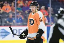  ?? DERIK HAMILTON/AP ?? Younger Flyers like Bobby Brink are figuring things out in the NHL.