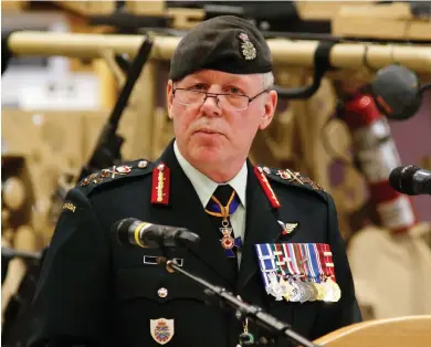  ?? PATRICK DOYLE / THE CANADIAN PRESS FILES ?? Chief of the Defence Staff Gen. Jonathan Vance’s communicat­ions with the prime minister and the defence minister are among the documents sought from the government in a filing by Vice-Admiral Mark Norman’s defence lawyer.