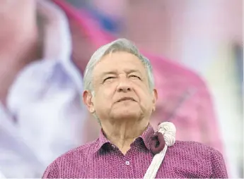  ?? OMAR FRANCO ?? AMLO hace un llamado a sus eventuales aliados imponiendo contenidos, jefatura y tiempos.